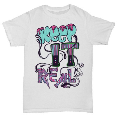 Прикольная футболка "KEEP IT REAL"